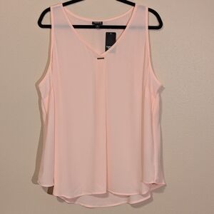Torrid Light Pink Sleeveless Blouse